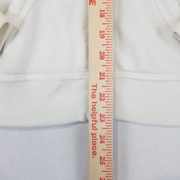 Y2K A&F Spell Out Zip Hoodie Medium White Vintage Campus Style - Picture 13 of 14